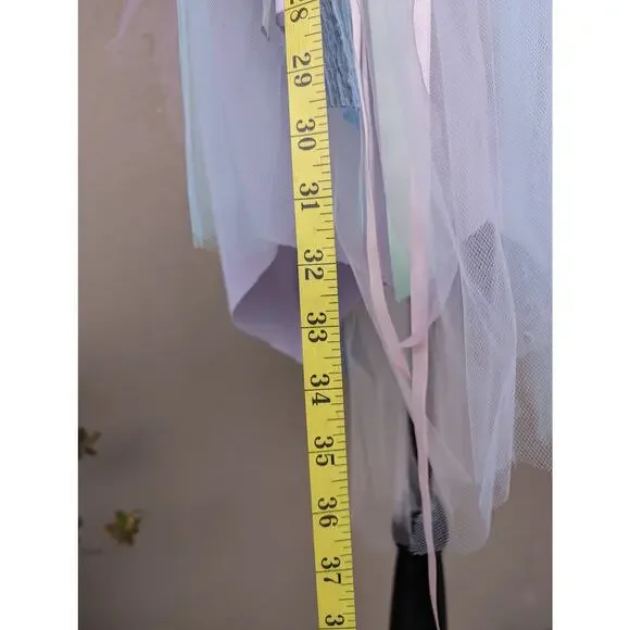 💜Handmade Fairy Pixie Dress – Lavender with Floral Tulle – 36B Base - Picture 10 of 10